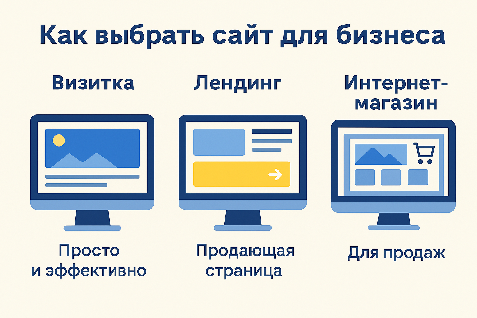 ProfitSite.eu - выбор типа сайта